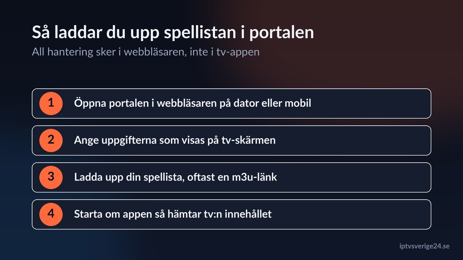 net iptv ladda upp spellistan i portalen